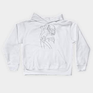 Cartoon Spooky Alien Kids Hoodie